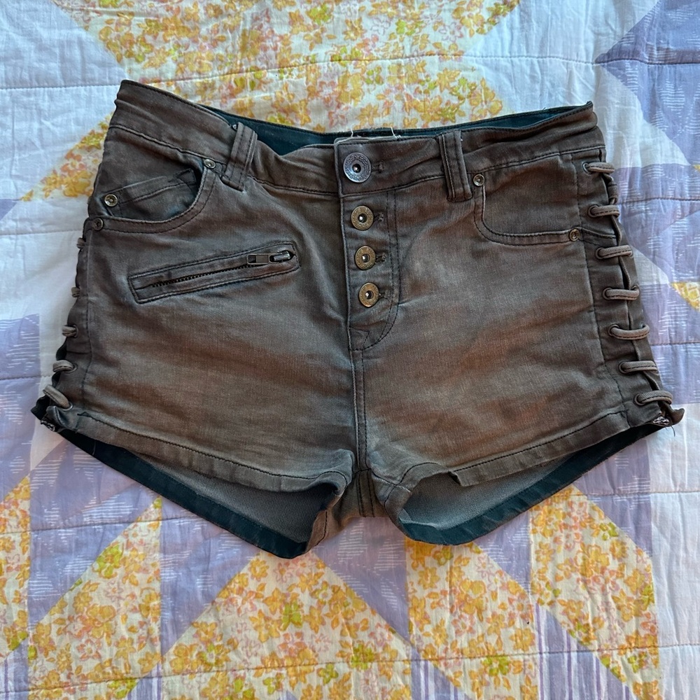 Free People Denim Micro Shorts